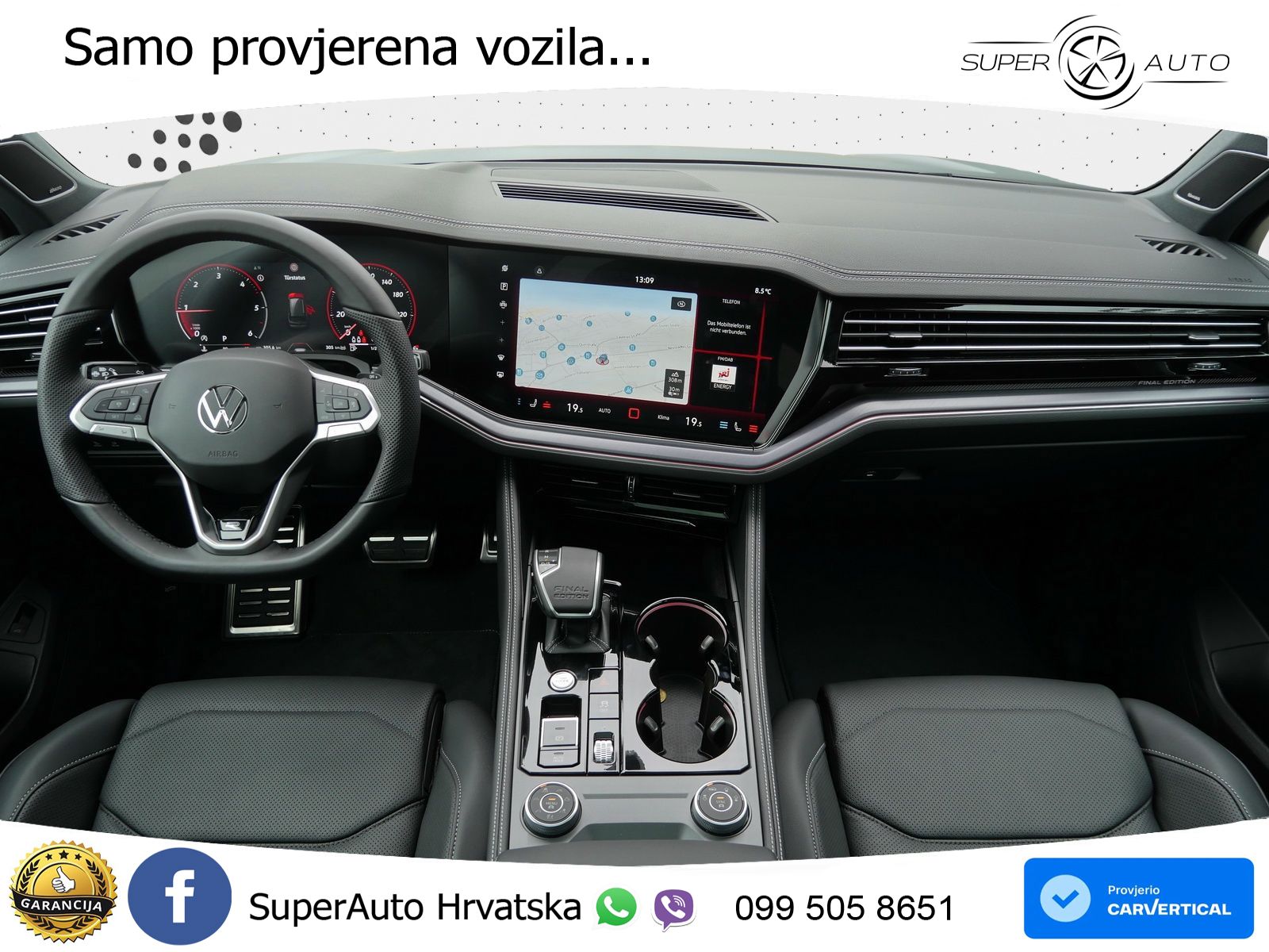 Volkswagen Touareg 3.0 V6 TDI (286 KS) 4MOTION Tiptronic ZRAČNI+ACC+GR SJED+KAM+PANO
