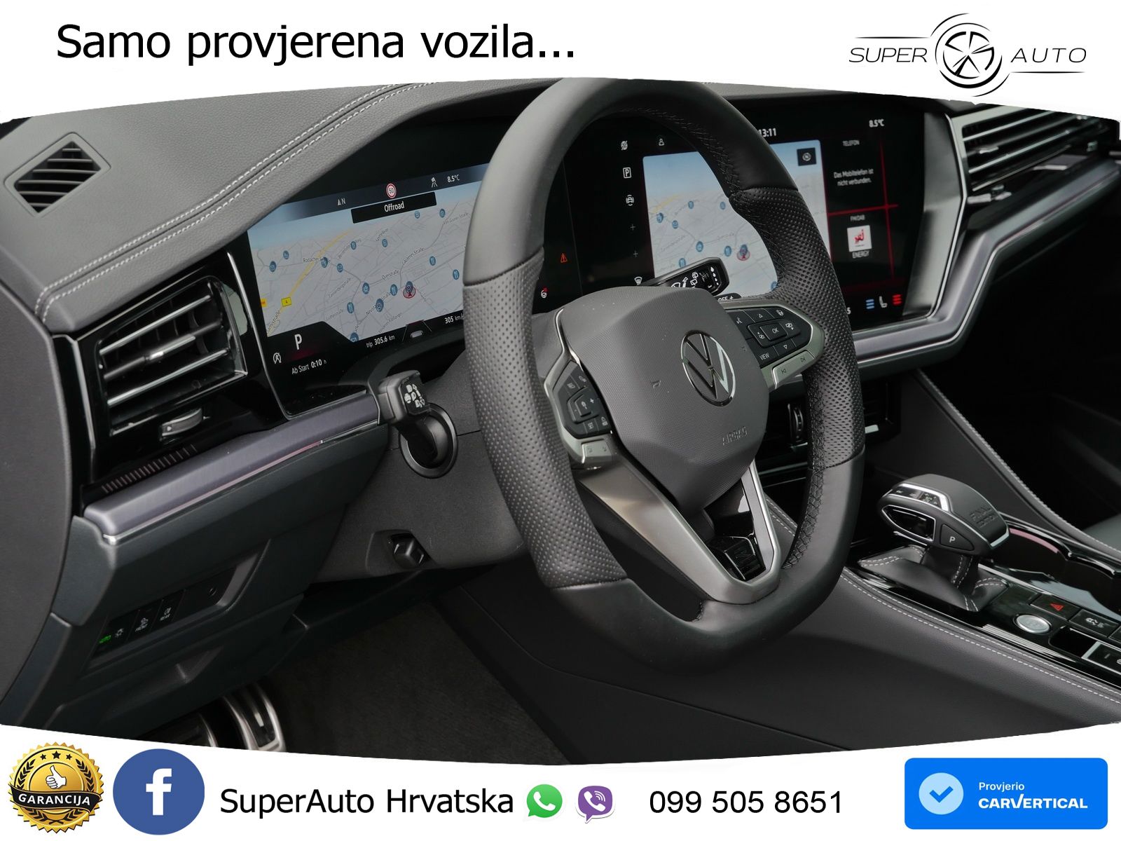 Volkswagen Touareg 3.0 V6 TDI (286 KS) 4MOTION Tiptronic ZRAČNI+ACC+GR SJED+KAM+PANO