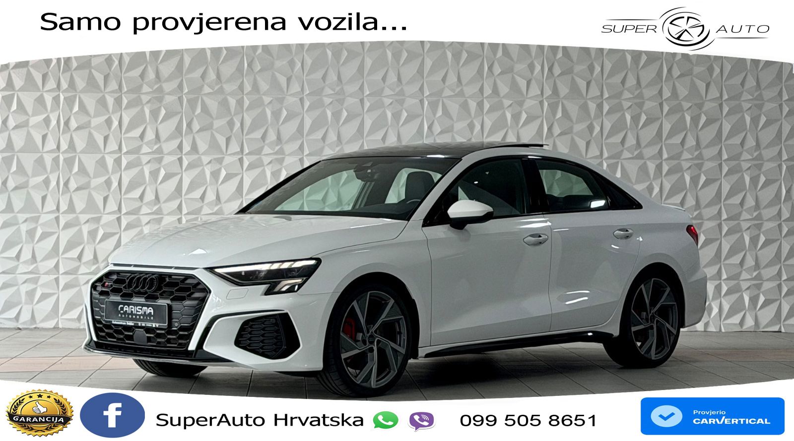 Audi S3 Limuzina 2.0 TFSI (310 KS) quattro S tronic LED+GR SJED+ACC