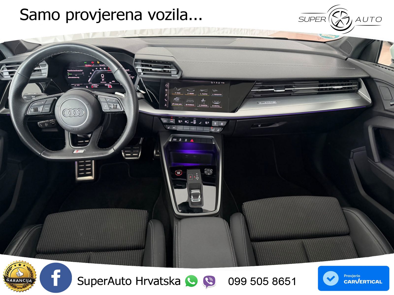 Audi S3 Limuzina 2.0 TFSI (310 KS) quattro S tronic LED+GR SJED+ACC