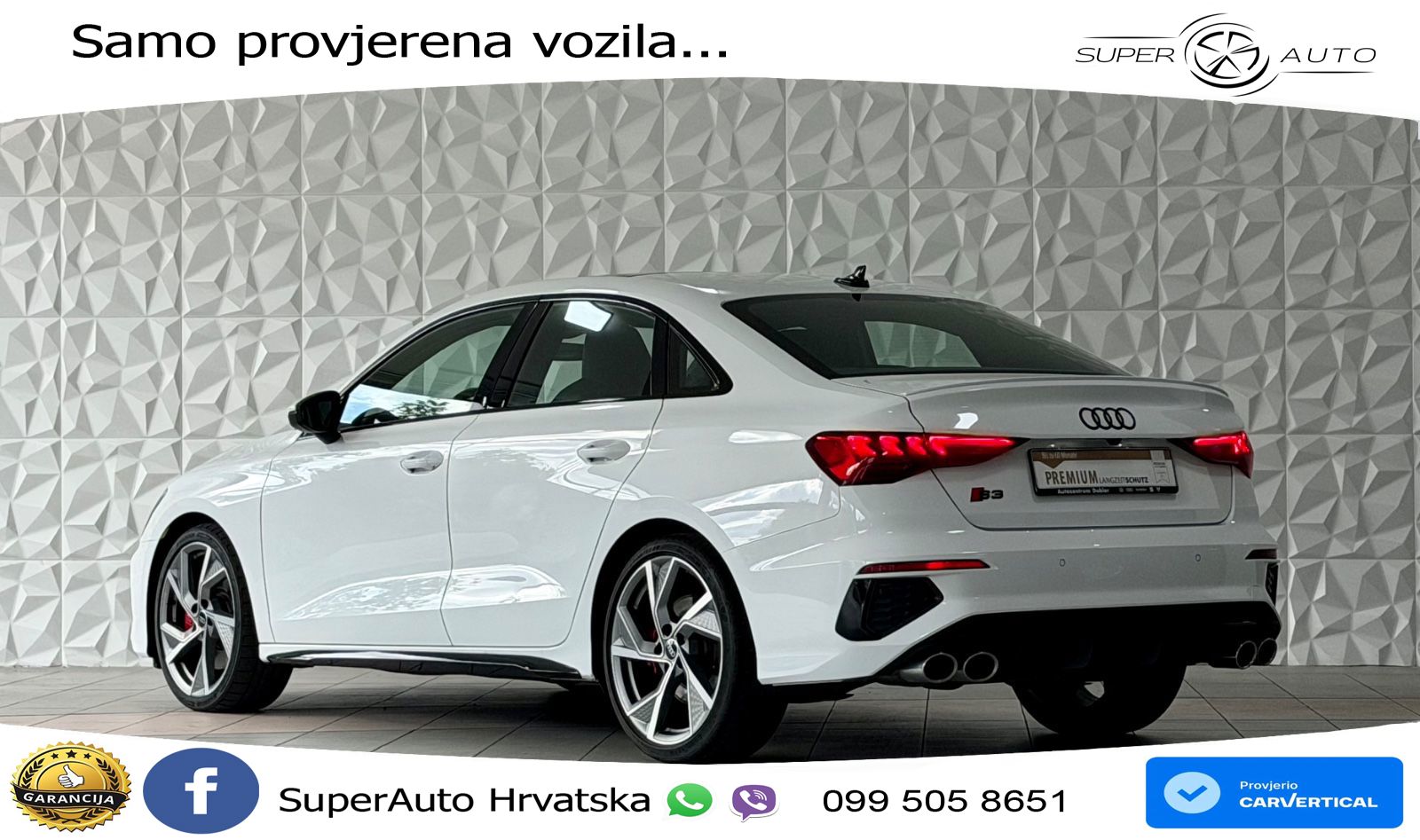 Audi S3 Limuzina 2.0 TFSI (310 KS) quattro S tronic LED+GR SJED+ACC