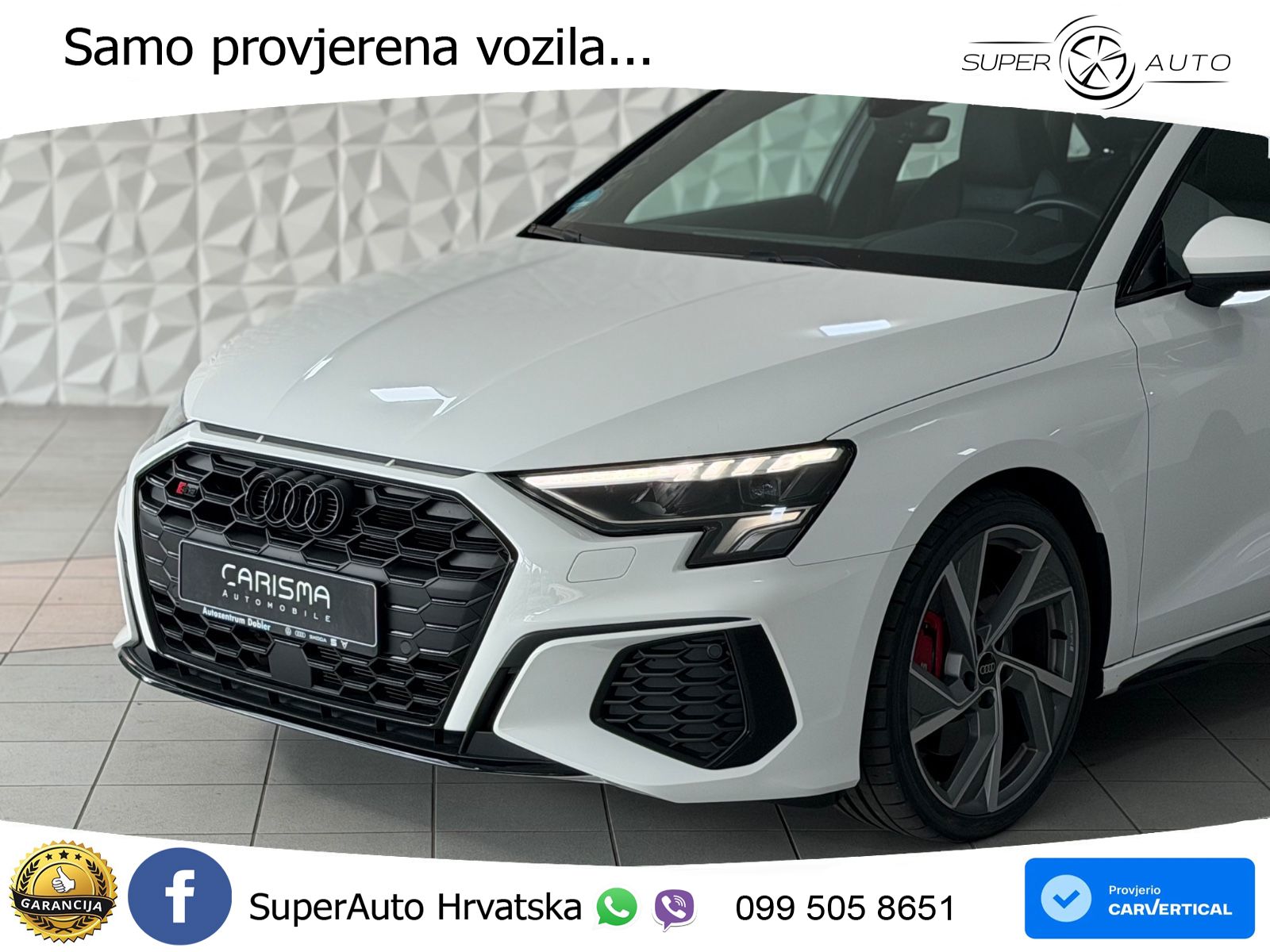 Audi S3 Limuzina 2.0 TFSI (310 KS) quattro S tronic LED+GR SJED+ACC
