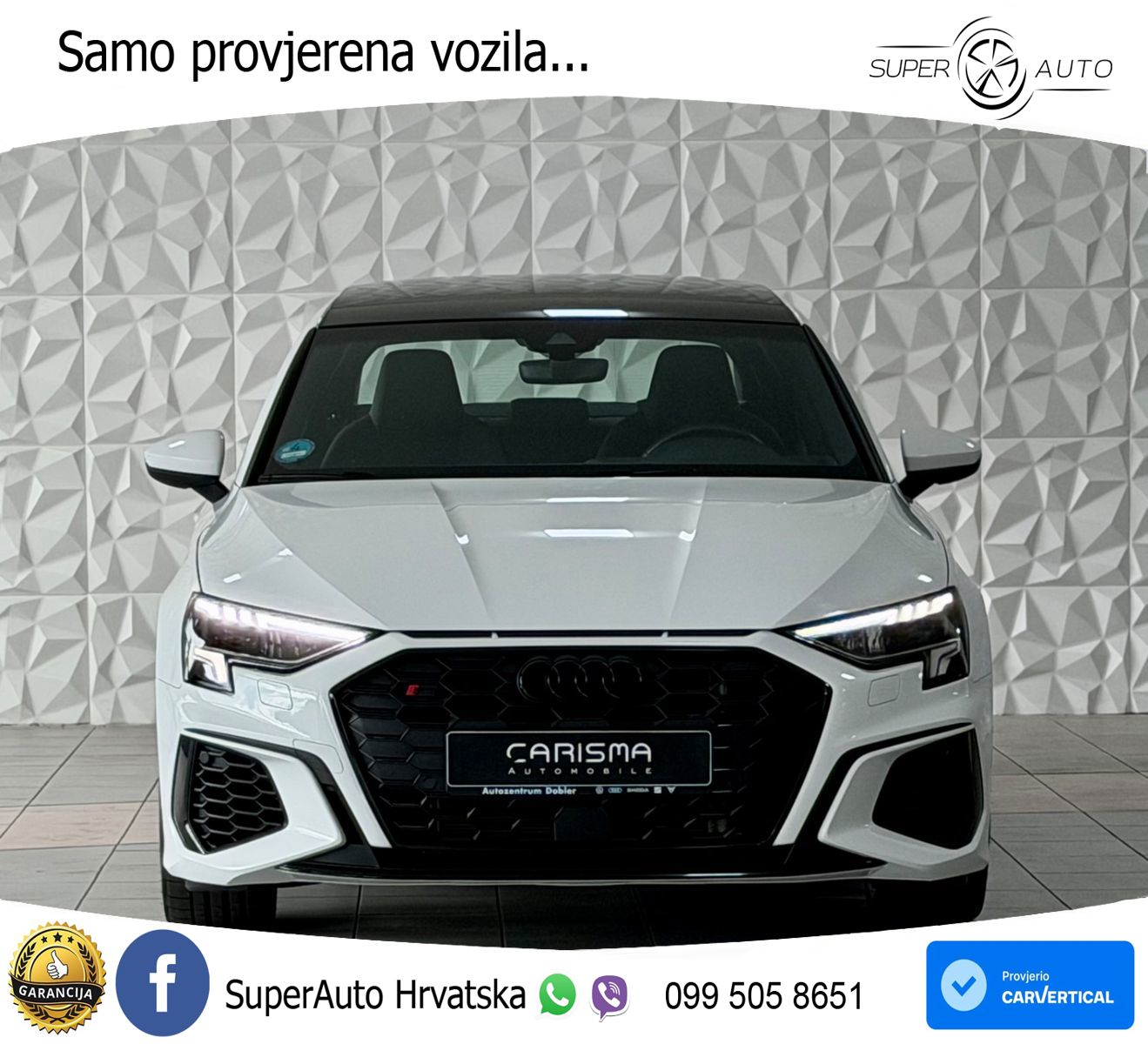 Audi S3 Limuzina 2.0 TFSI (310 KS) quattro S tronic LED+GR SJED+ACC
