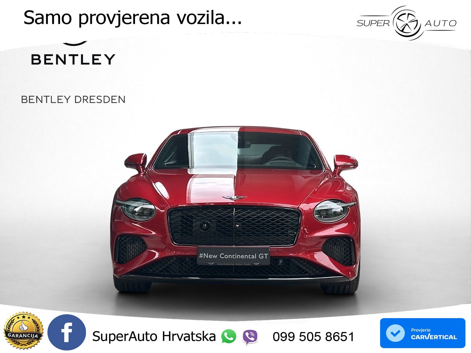 Bentley Continental GT IV 4.0 V8 TFSi (680 KS) AWD DCT ZRAČNI+ACC+GR SJED+360