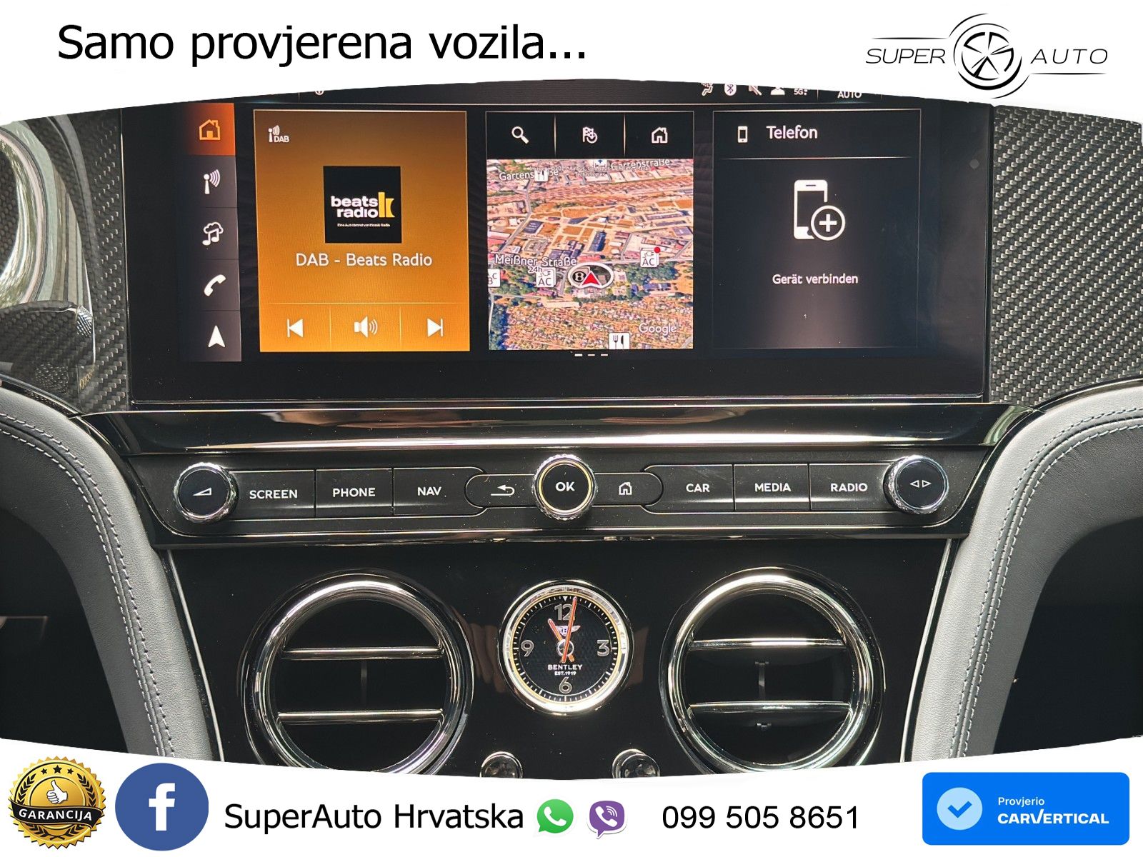 Bentley Continental GT IV 4.0 V8 TFSi (680 KS) AWD DCT ZRAČNI+ACC+GR SJED+360