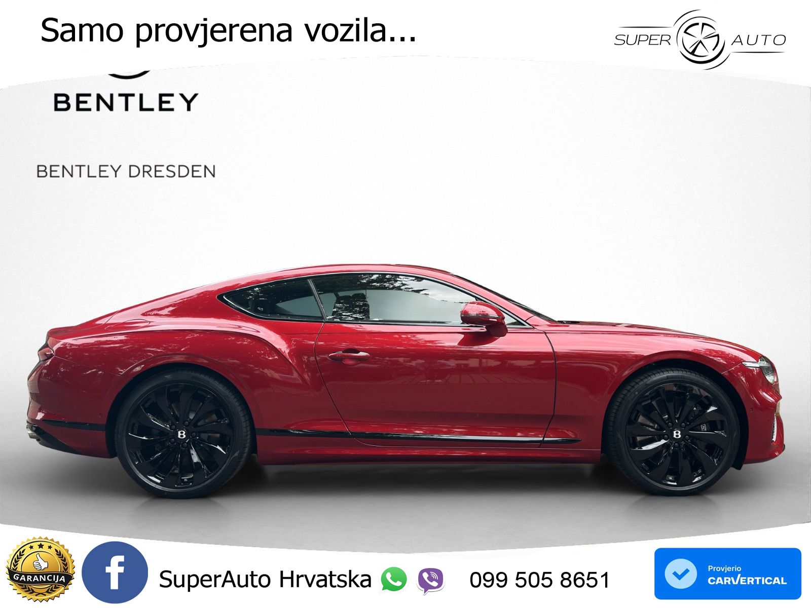 Bentley Continental GT IV 4.0 V8 TFSi (680 KS) AWD DCT ZRAČNI+ACC+GR SJED+360