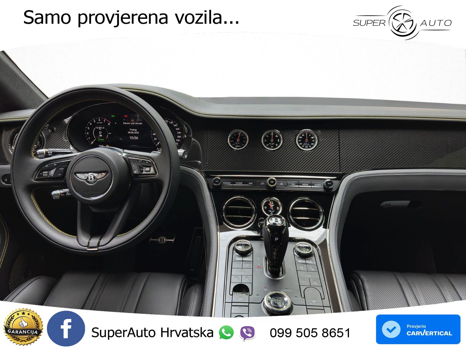 Bentley Continental GT IV 4.0 V8 TFSi (680 KS) AWD DCT ZRAČNI+ACC+GR SJED+360