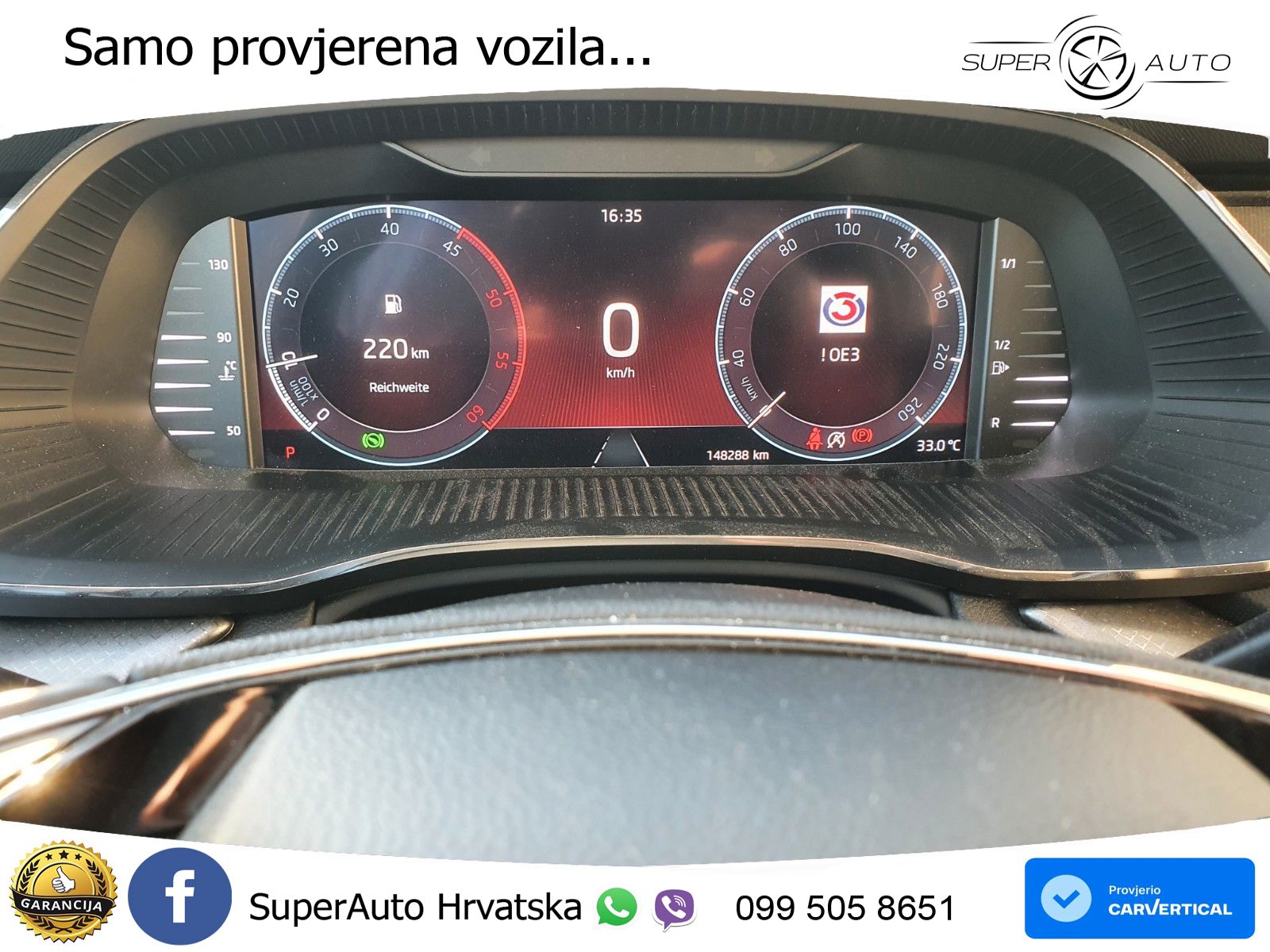 Škoda Octavia Combi 2.0 TDI (150 KS) 4x4 DSG LED+GR SJED+ACC