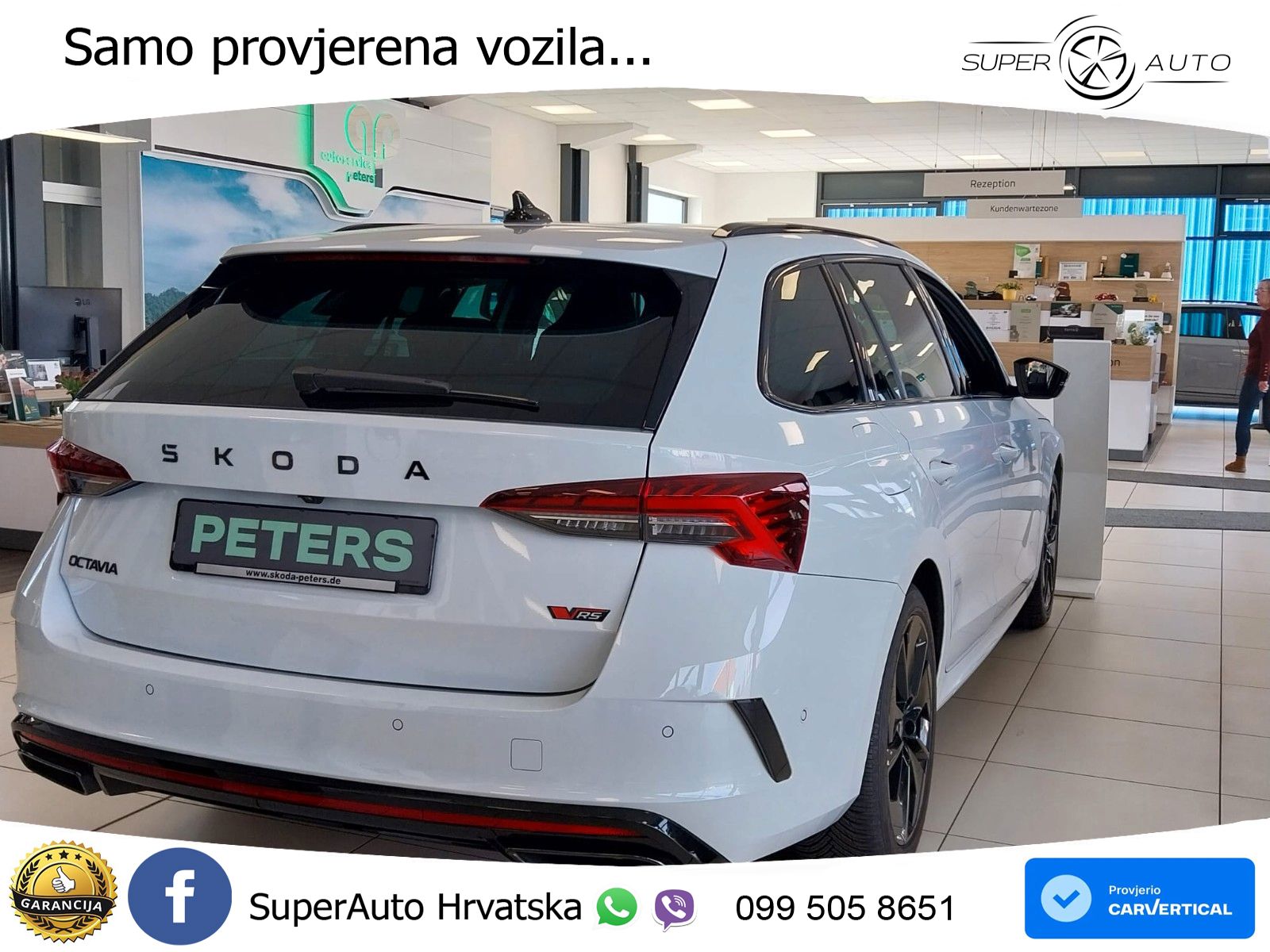Škoda Octavia Combi RS 2.0 TSI (265 KS) DSG LED+GR SJED+ACC