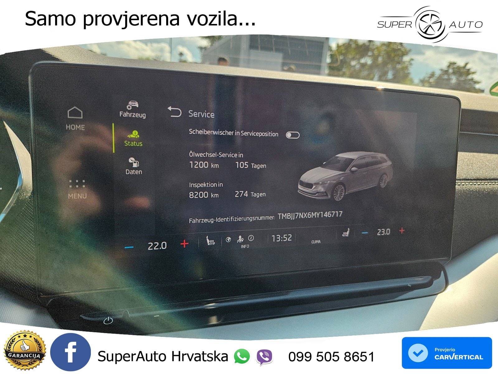 Škoda Octavia Combi 2.0 TDI (150 KS) DSG LED+GR SJED+ACC