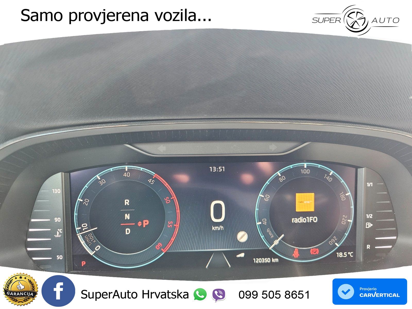 Škoda Octavia Combi 2.0 TDI (150 KS) DSG LED+GR SJED+ACC