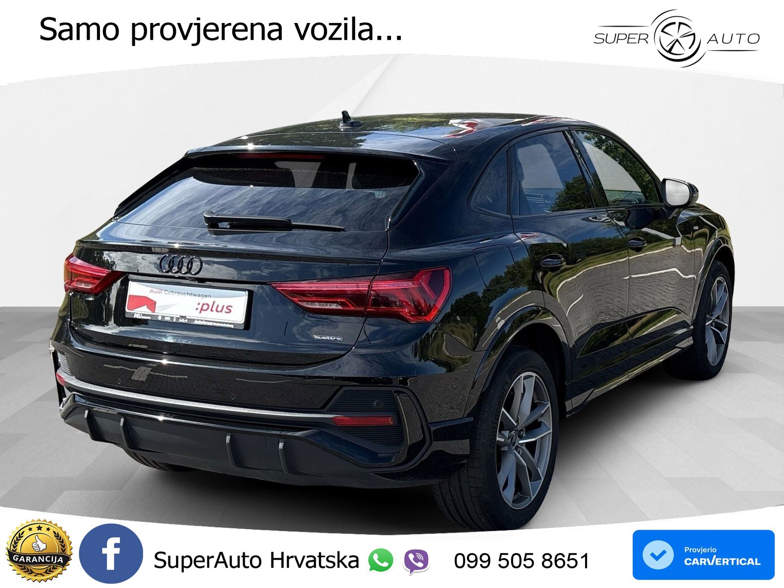 Audi Q3 II Sportback 45 TFSI (245 KS) quattro S tronic S line LED+GR SJED+ACC