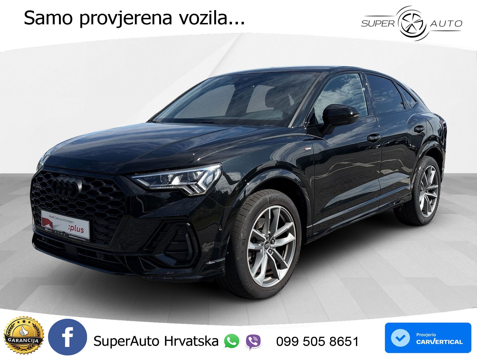 Audi Q3 II Sportback 45 TFSI (245 KS) quattro S tronic S line LED+GR SJED+ACC