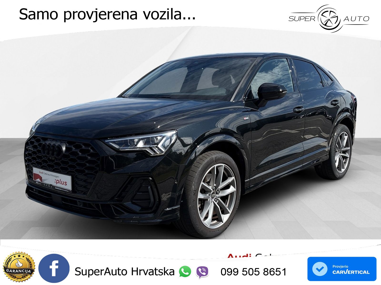 Audi Q3 II Sportback 45 TFSI (245 KS) quattro S tronic S line LED+GR SJED+ACC