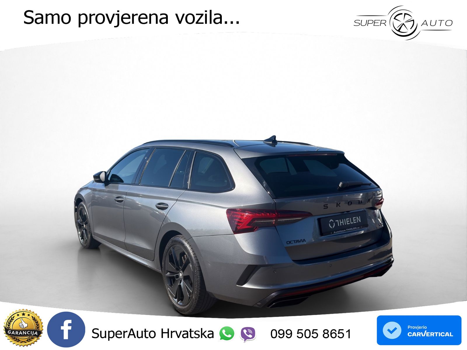 Škoda Octavia Combi RS 2.0 TSI (265 KS) DSG LED+GR SJED+ACC