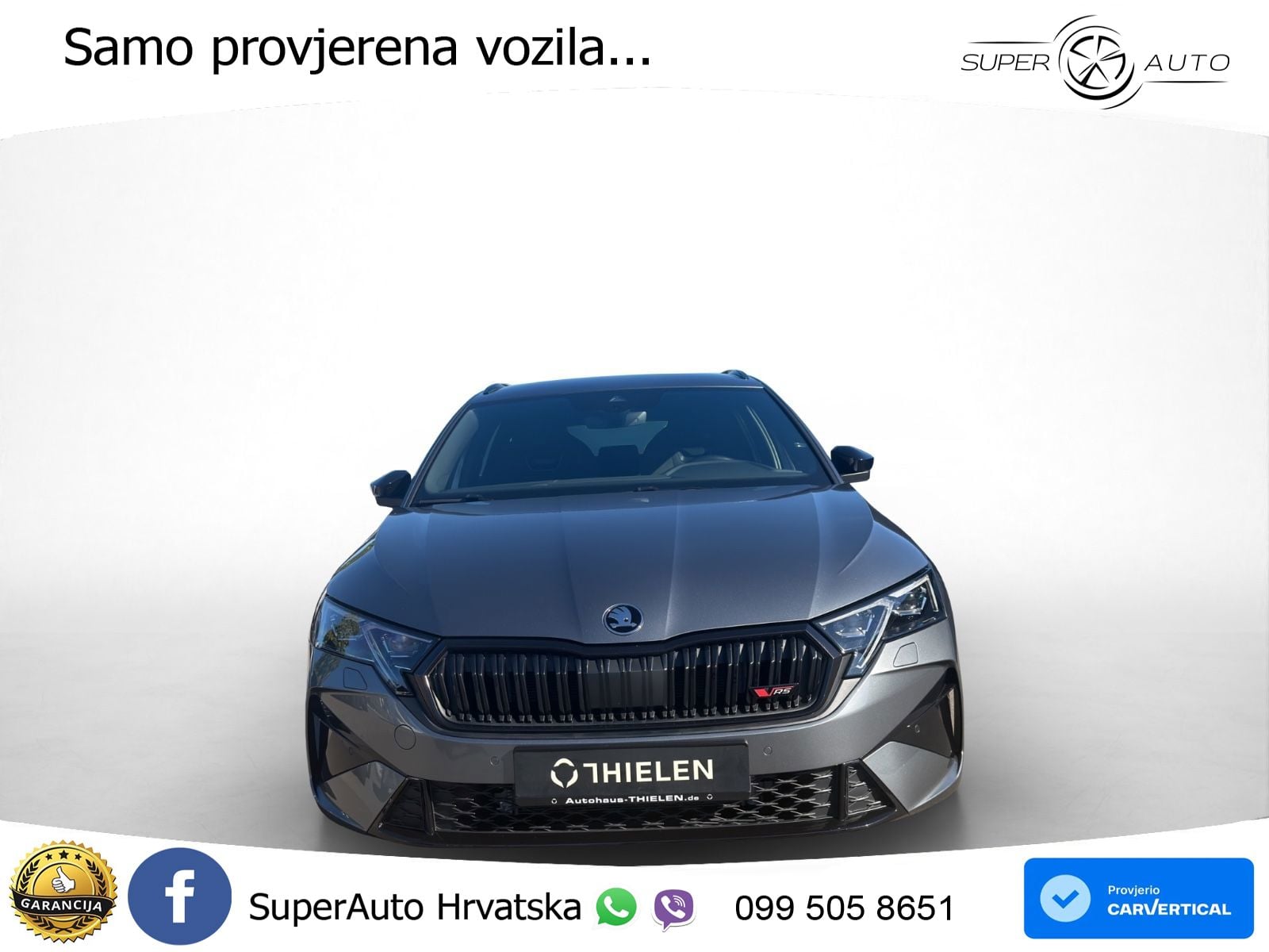 Škoda Octavia Combi RS 2.0 TSI (265 KS) DSG LED+GR SJED+ACC