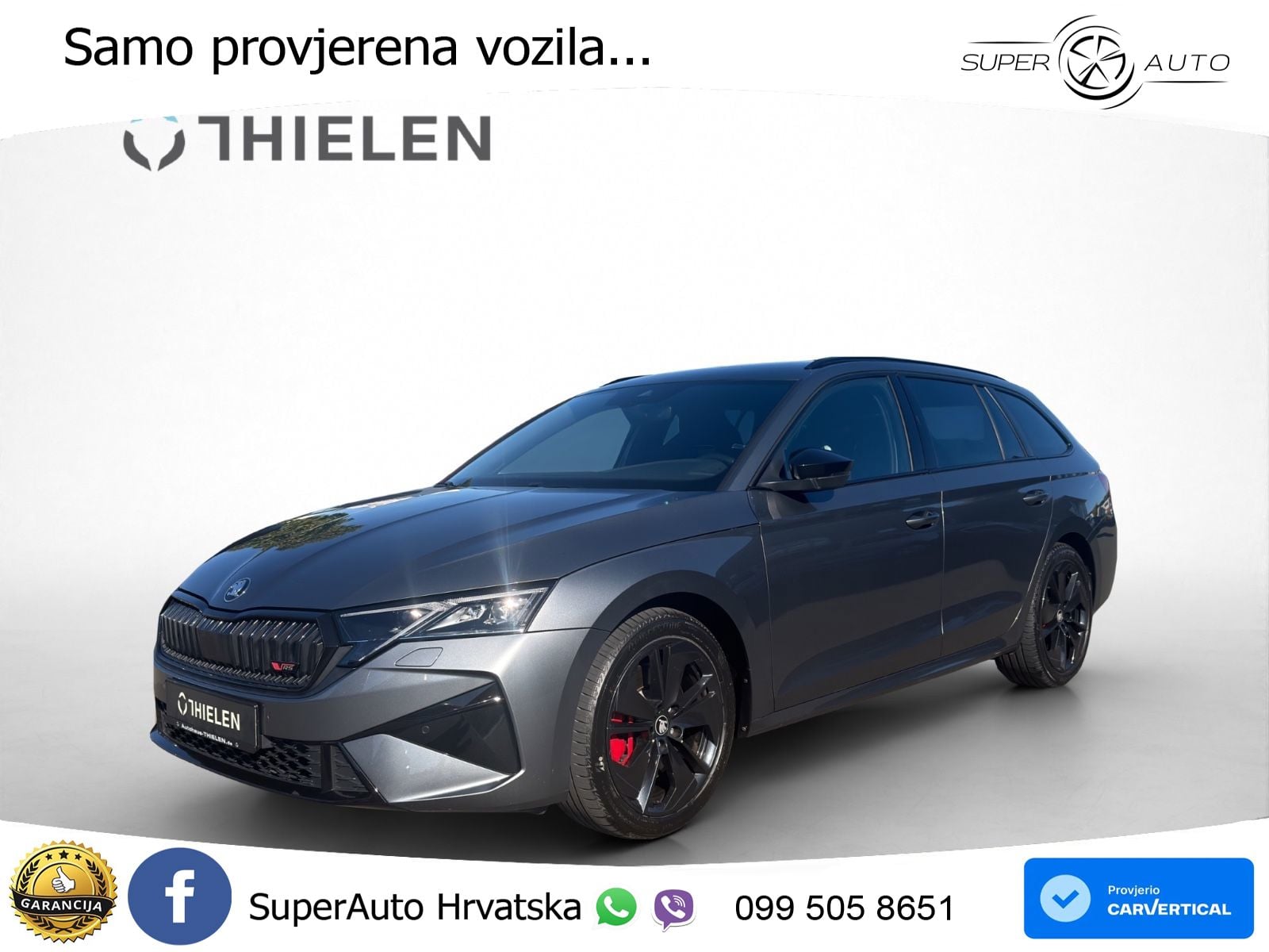 Škoda Octavia Combi RS 2.0 TSI (265 KS) DSG LED+GR SJED+ACC