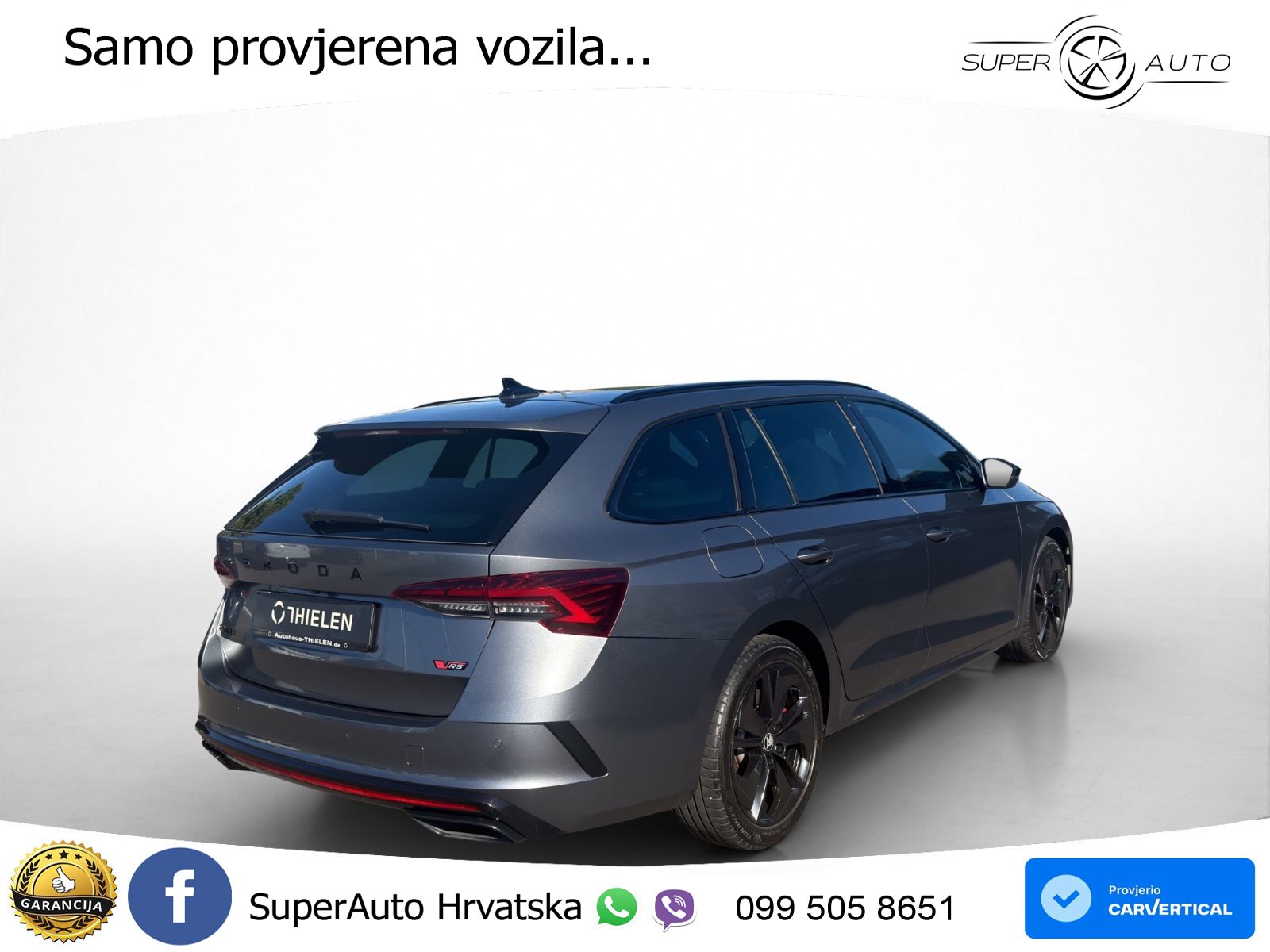 Škoda Octavia Combi RS 2.0 TSI (265 KS) DSG LED+GR SJED+ACC