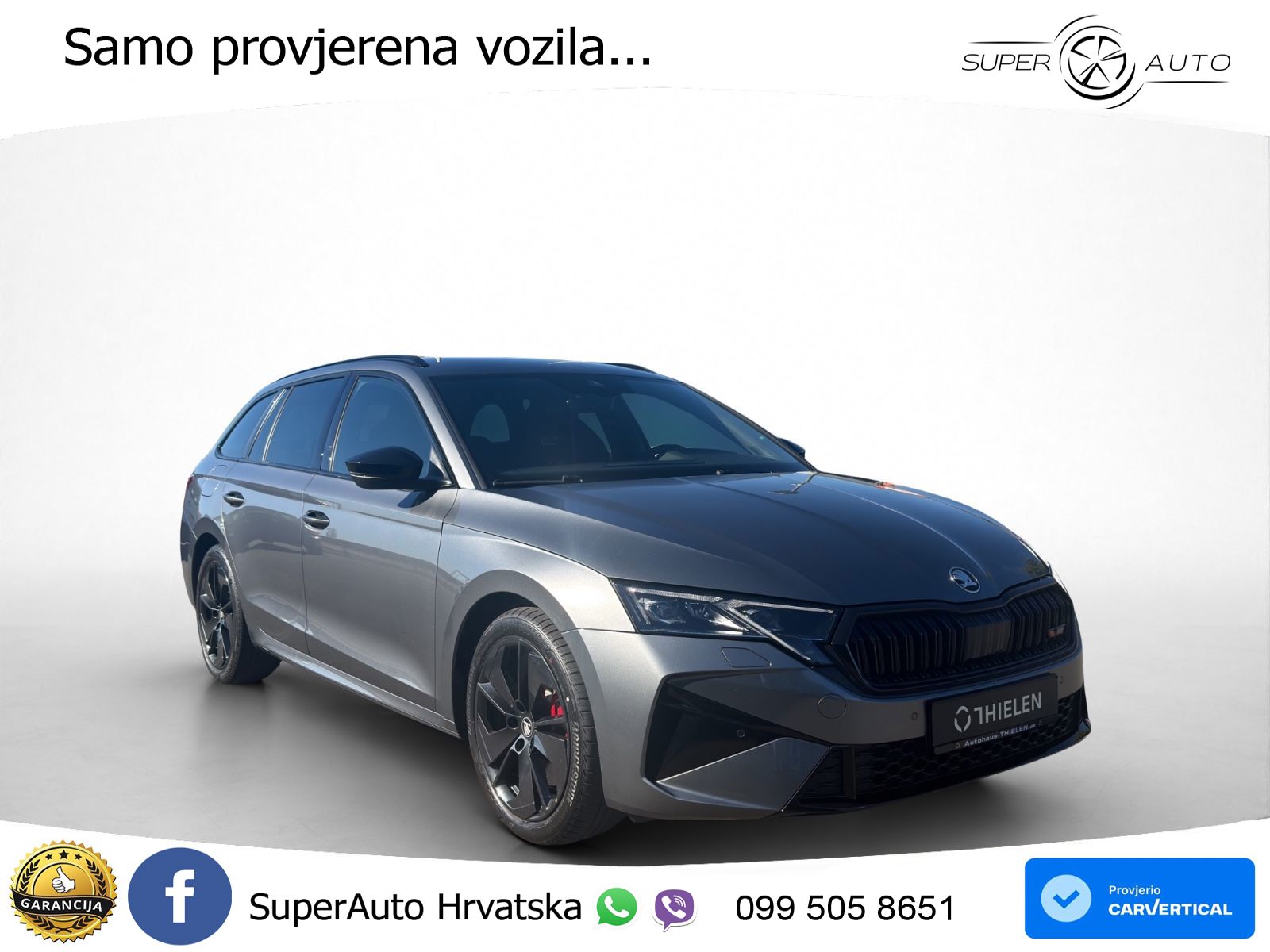 Škoda Octavia Combi RS 2.0 TSI (265 KS) DSG LED+GR SJED+ACC