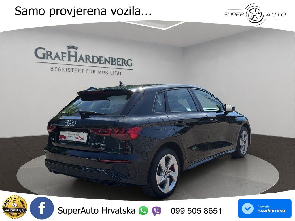 Audi A3 45 TFSIe (245 KS) S tronic S line LED+GR SJED+ACC