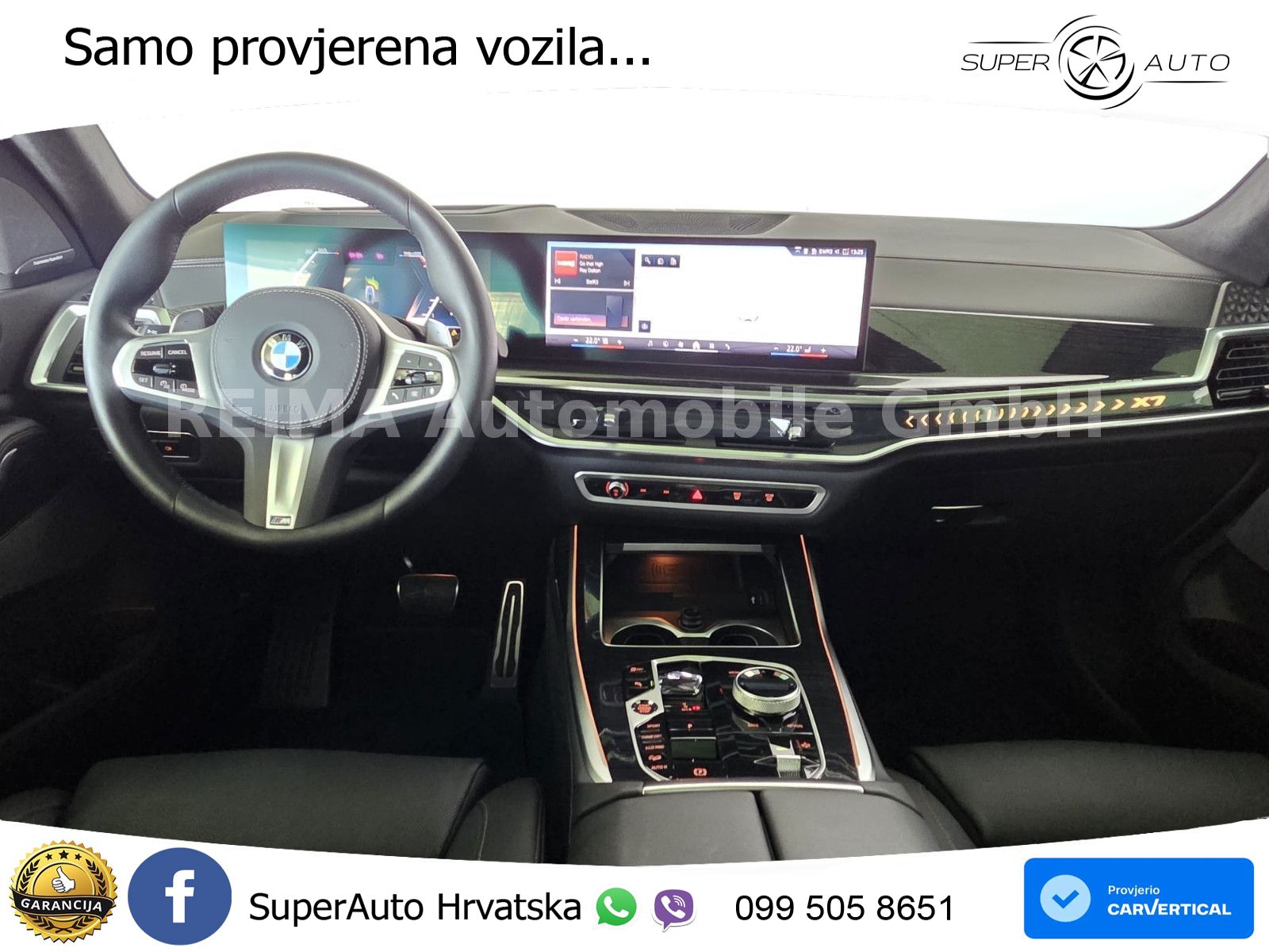 BMW X7 40d (352 KS) xDrive Steptronic M Sport ZRAČNI+ACC+GR SJED+KAM+PANO