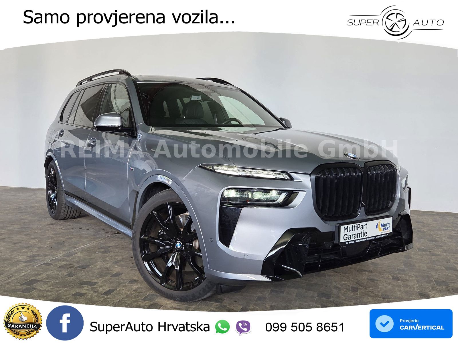 BMW X7 40d (352 KS) xDrive Steptronic M Sport ZRAČNI+ACC+GR SJED+KAM+PANO