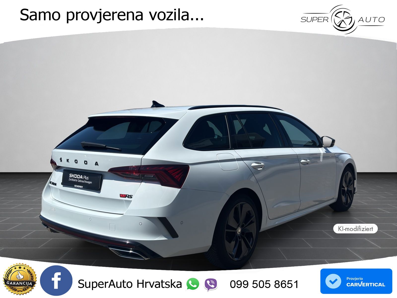 Škoda Octavia Combi RS 2.0 TDI (200 KS) DSG LED+GR SJED+ACC