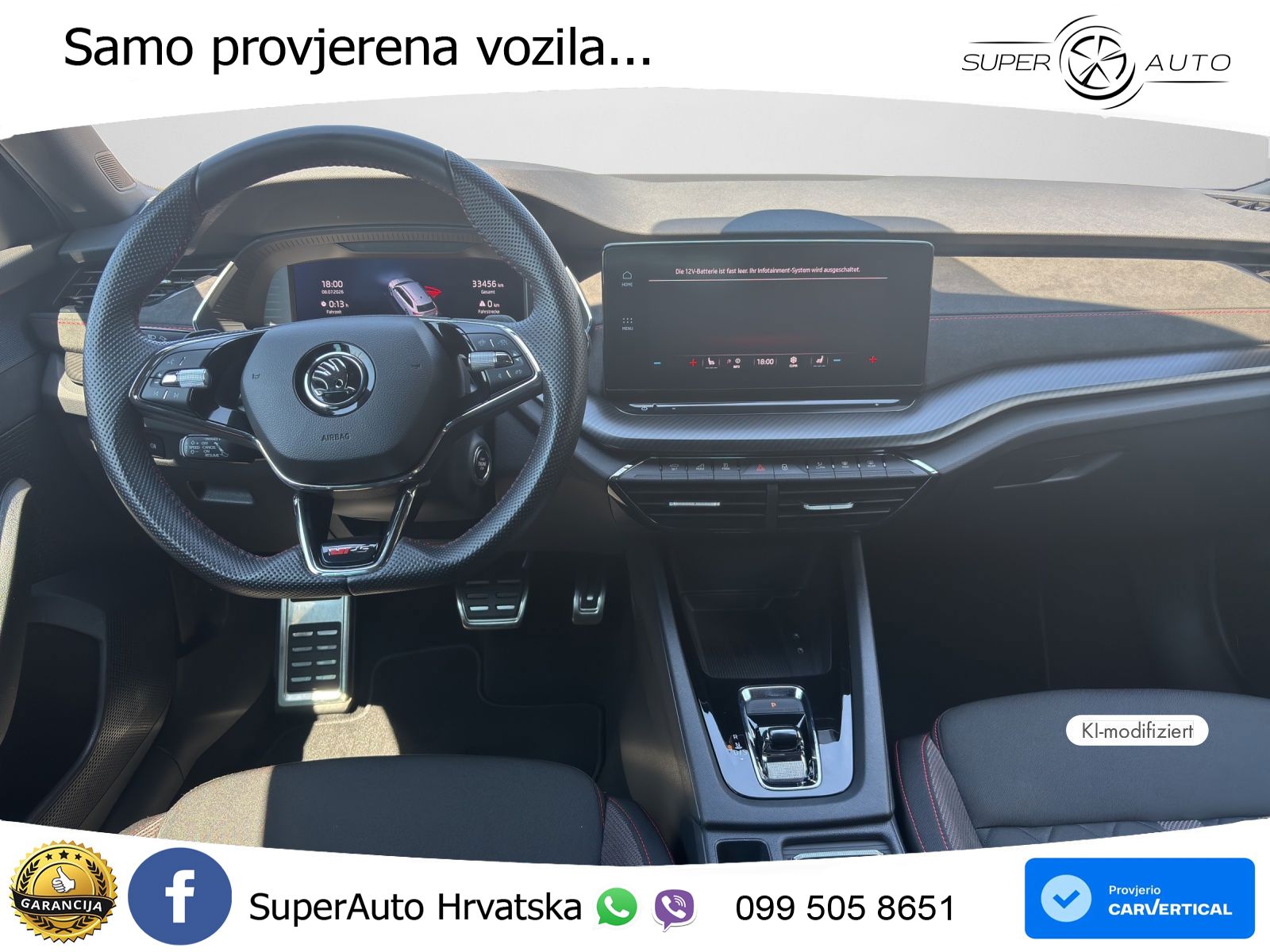 Škoda Octavia Combi RS 2.0 TDI (200 KS) DSG LED+GR SJED+ACC