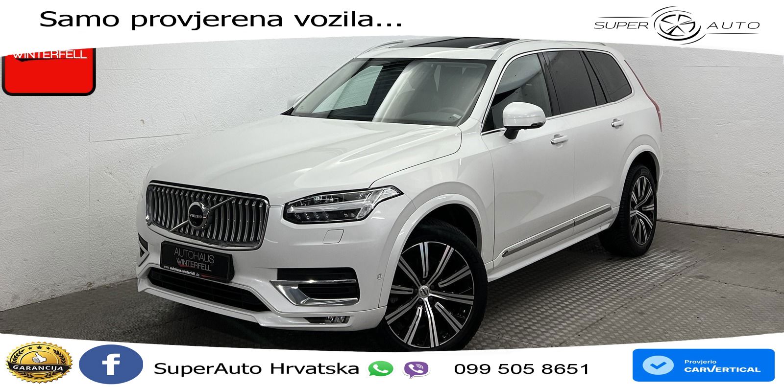 Volvo XC90 2.0 B5 Diesel AWD Automatic ACC+GR SJED+360+PANO