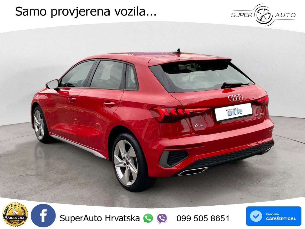 Audi A3 40 TFSIe (204 KS) S tronic S line