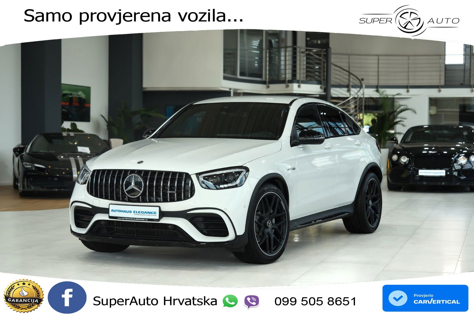 Mercedes GLC Coupe AMG 63 V8 (476 KS) 4MATIC+ MCT ZRAČNI+ACC+GR SJED+KAM