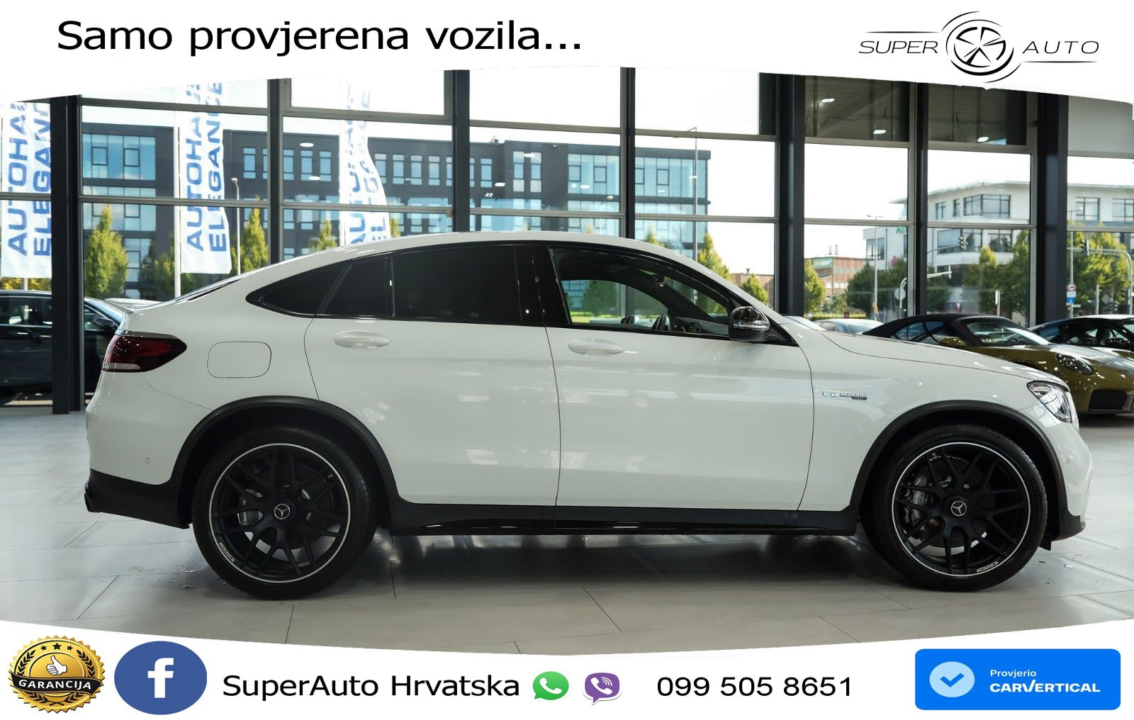 Mercedes GLC Coupe AMG 63 V8 (476 KS) 4MATIC+ MCT ZRAČNI+ACC+GR SJED+KAM