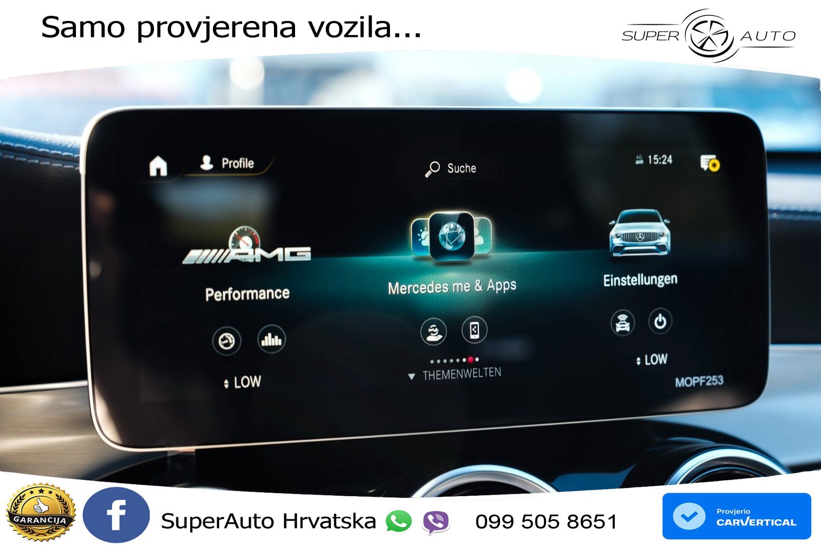 Mercedes GLC Coupe AMG 63 V8 (476 KS) 4MATIC+ MCT ZRAČNI+ACC+GR SJED+KAM