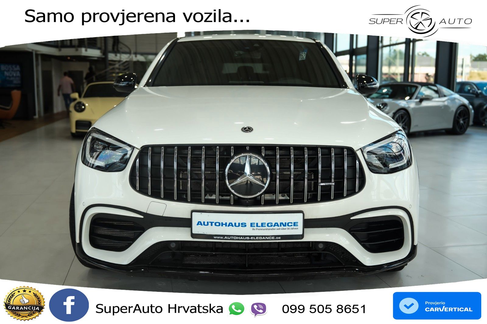 Mercedes GLC Coupe AMG 63 V8 (476 KS) 4MATIC+ MCT ZRAČNI+ACC+GR SJED+KAM