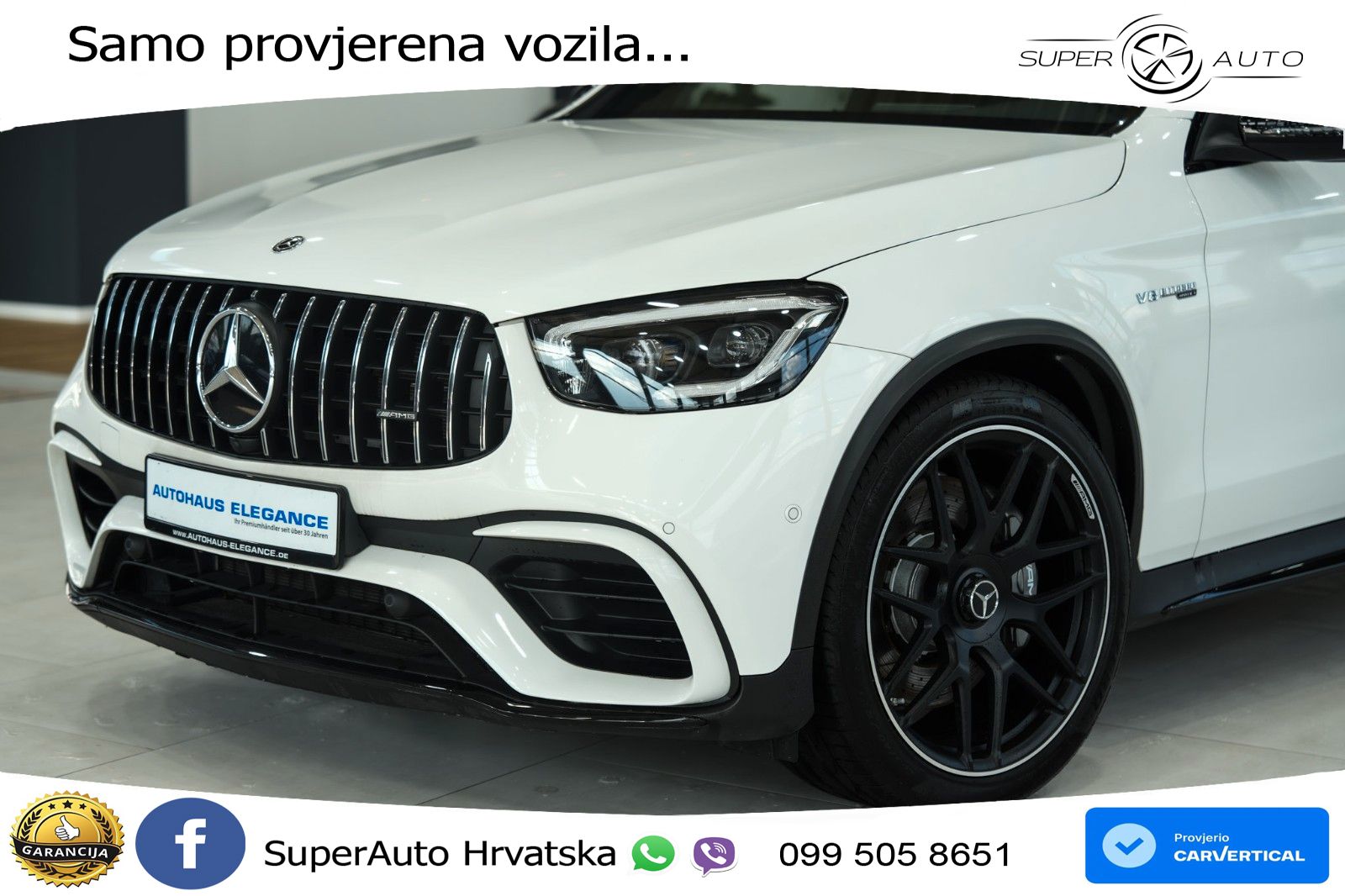 Mercedes GLC Coupe AMG 63 V8 (476 KS) 4MATIC+ MCT ZRAČNI+ACC+GR SJED+KAM