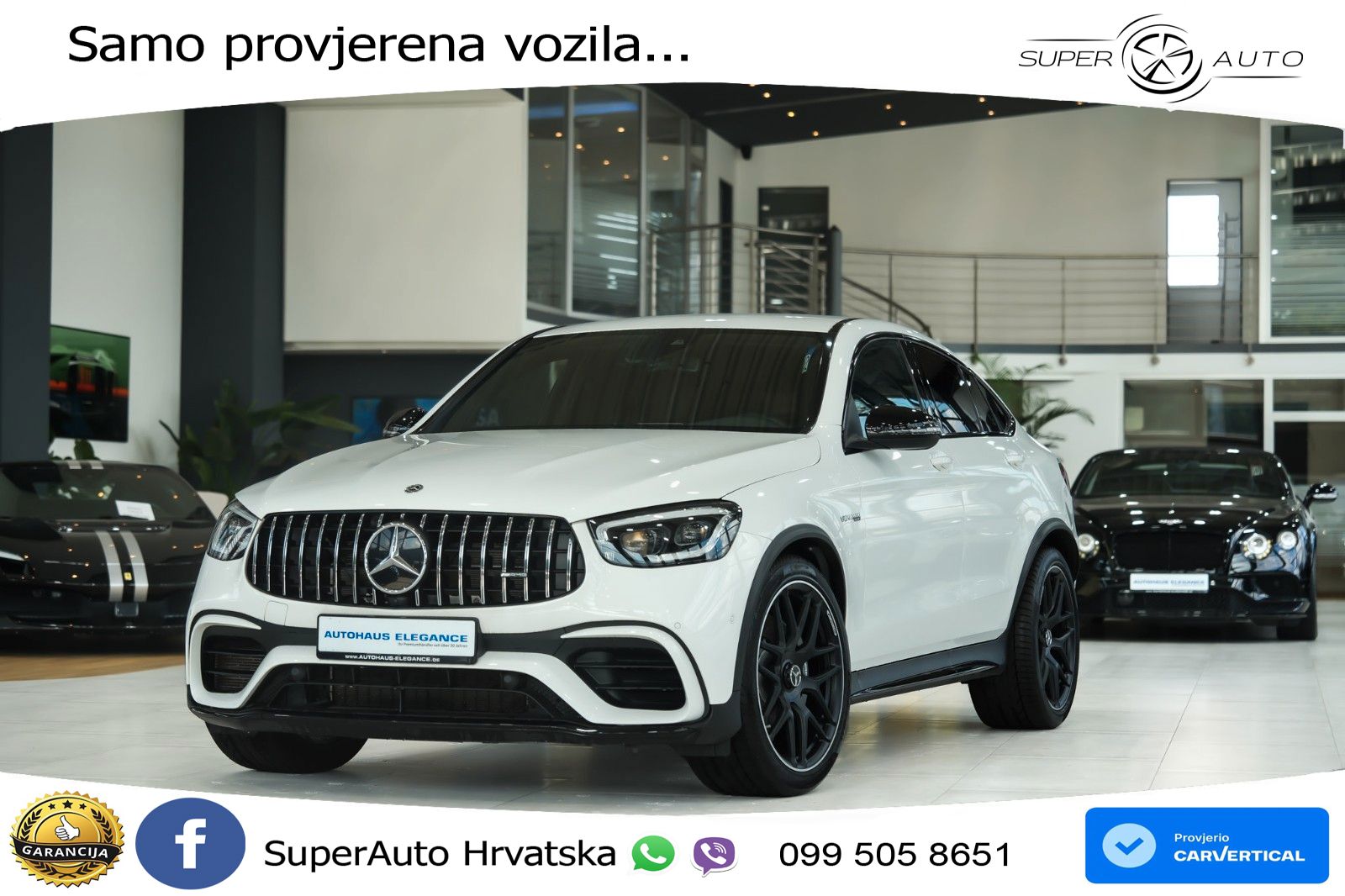Mercedes GLC Coupe AMG 63 V8 (476 KS) 4MATIC+ MCT ZRAČNI+ACC+GR SJED+KAM