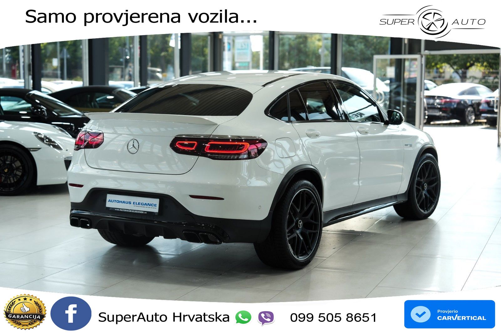 Mercedes GLC Coupe AMG 63 V8 (476 KS) 4MATIC+ MCT ZRAČNI+ACC+GR SJED+KAM