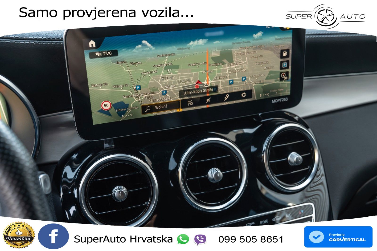 Mercedes GLC Coupe AMG 63 V8 (476 KS) 4MATIC+ MCT ZRAČNI+ACC+GR SJED+KAM