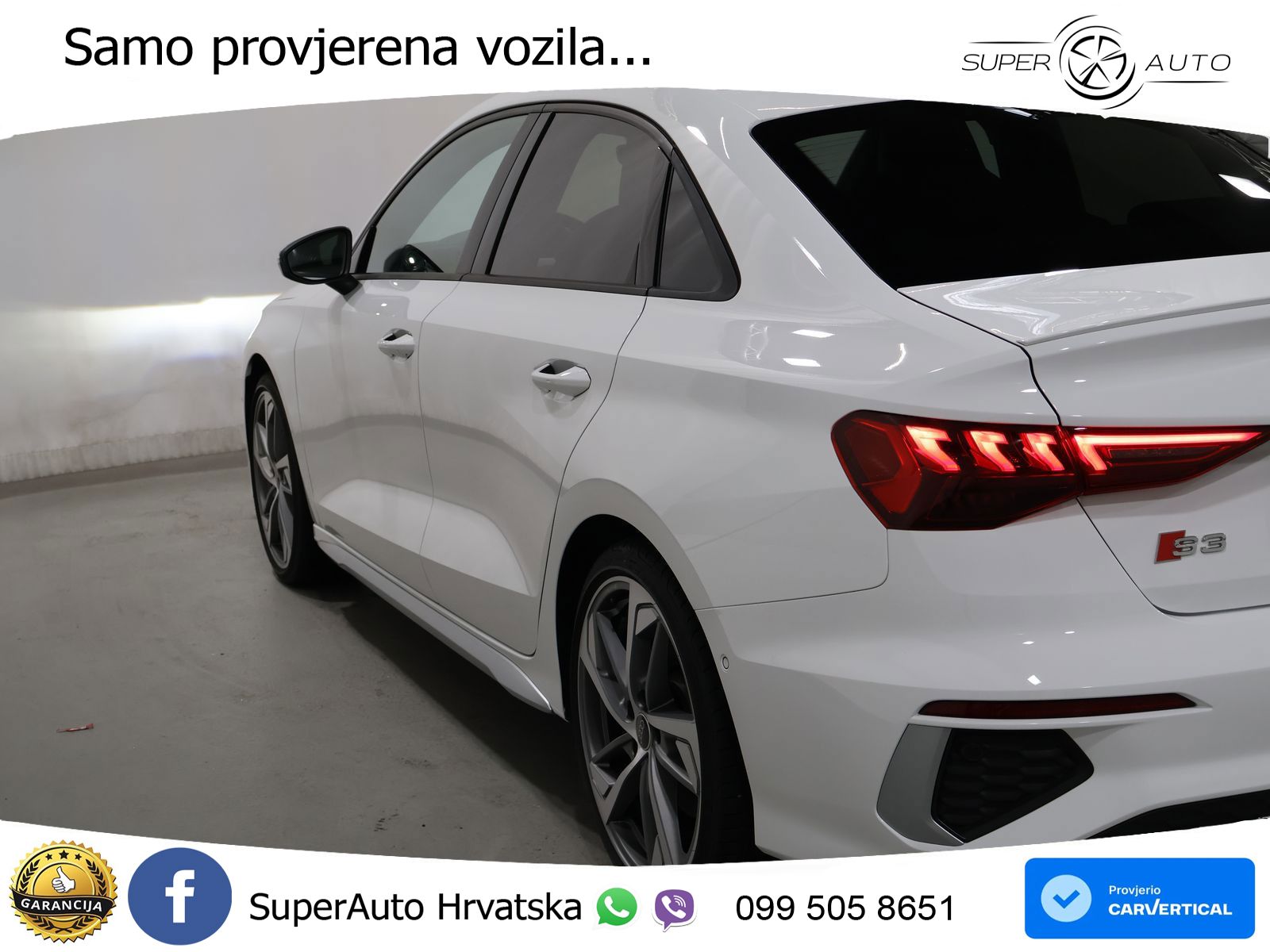 Audi S3 Limuzina 2.0 TFSI (310 KS) quattro S tronic MATRIX+GR SJED+KAM