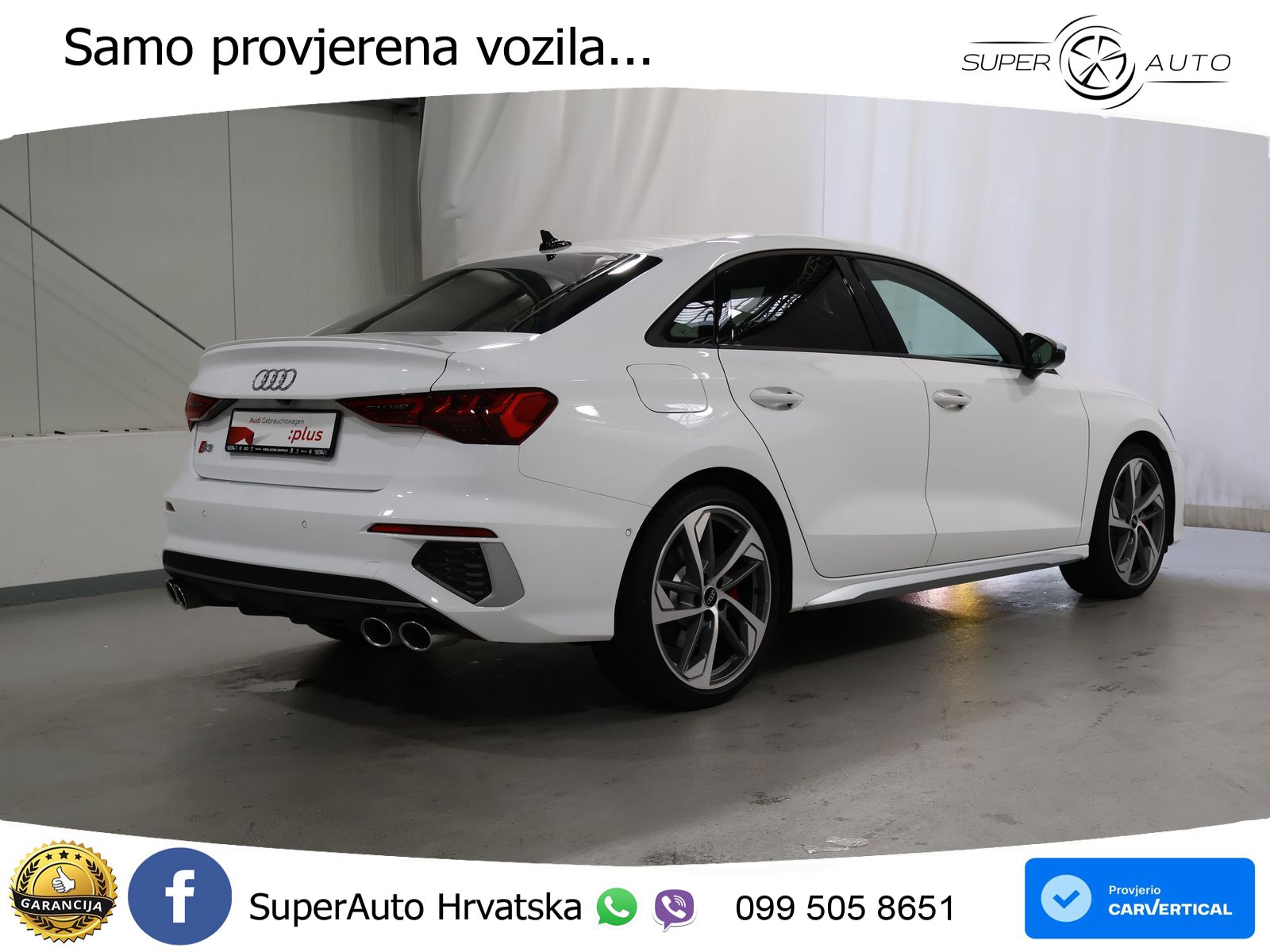 Audi S3 Limuzina 2.0 TFSI (310 KS) quattro S tronic MATRIX+GR SJED+KAM