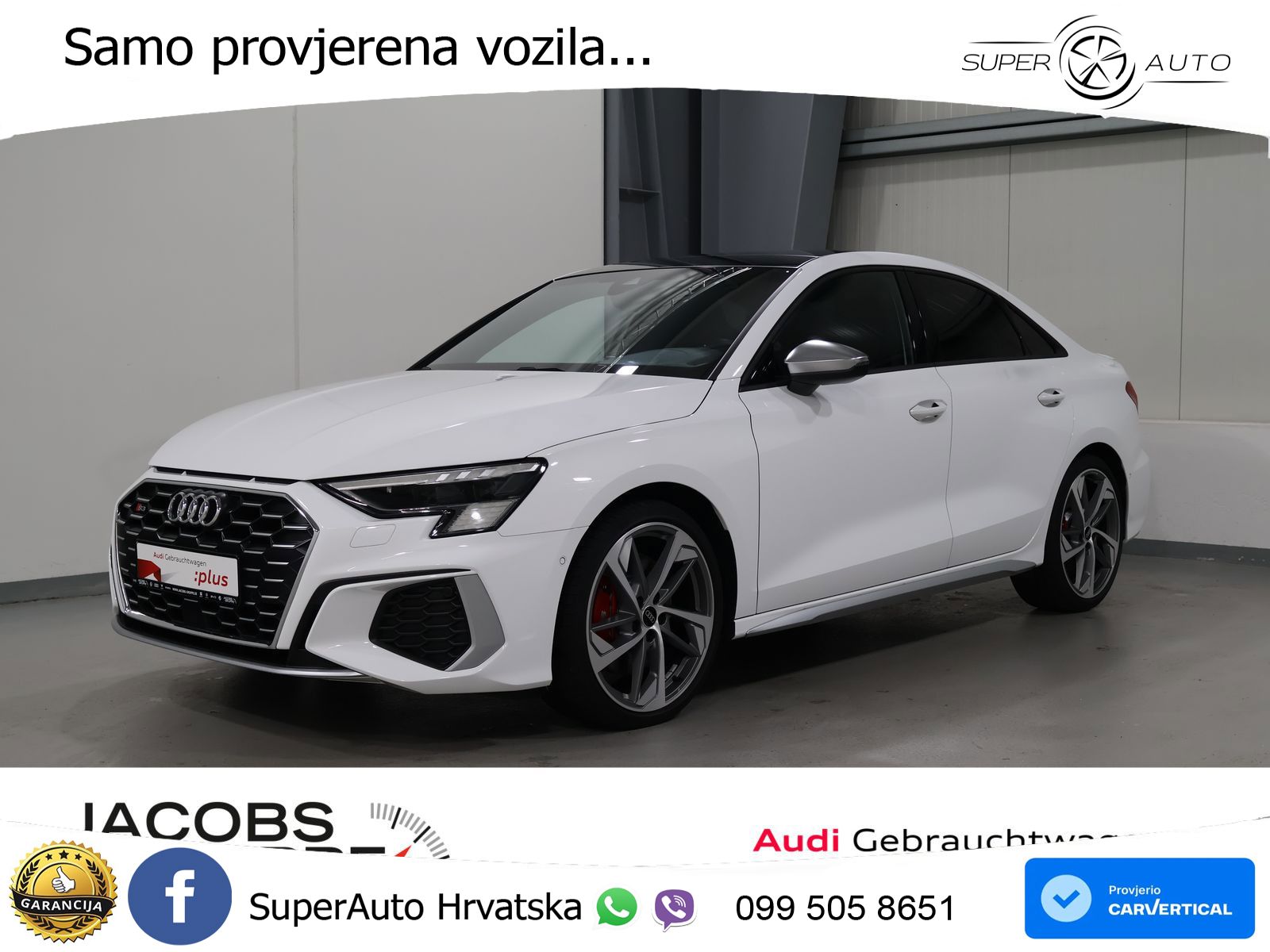 Audi S3 Limuzina 2.0 TFSI (310 KS) quattro S tronic MATRIX+GR SJED+KAM
