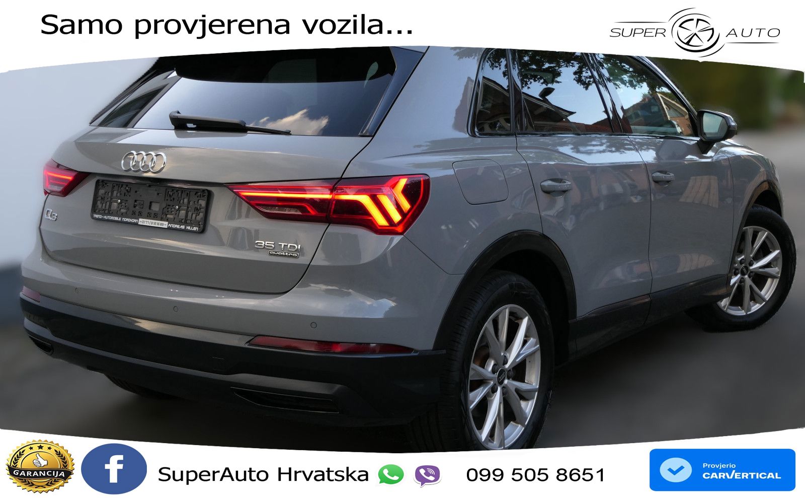 Audi Q3 35 TDI (150 KS) quattro S tronic MATRIX+GR SJED+KAM