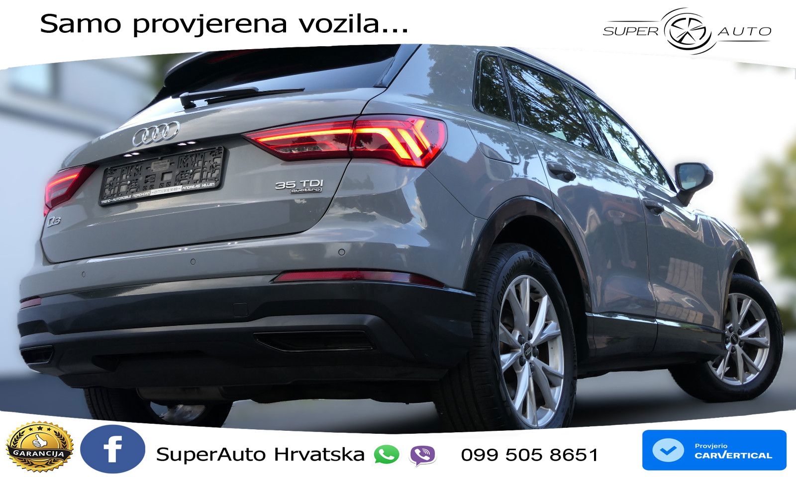 Audi Q3 35 TDI (150 KS) quattro S tronic MATRIX+GR SJED+KAM
