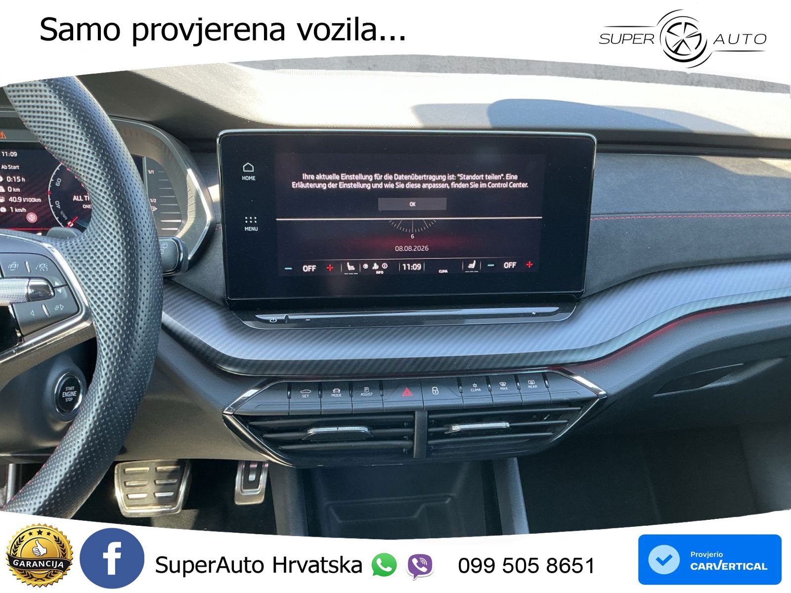 Škoda Octavia Combi RS 2.0 TDI (200 KS) 4x4 DSG LED+GR SJED+ACC