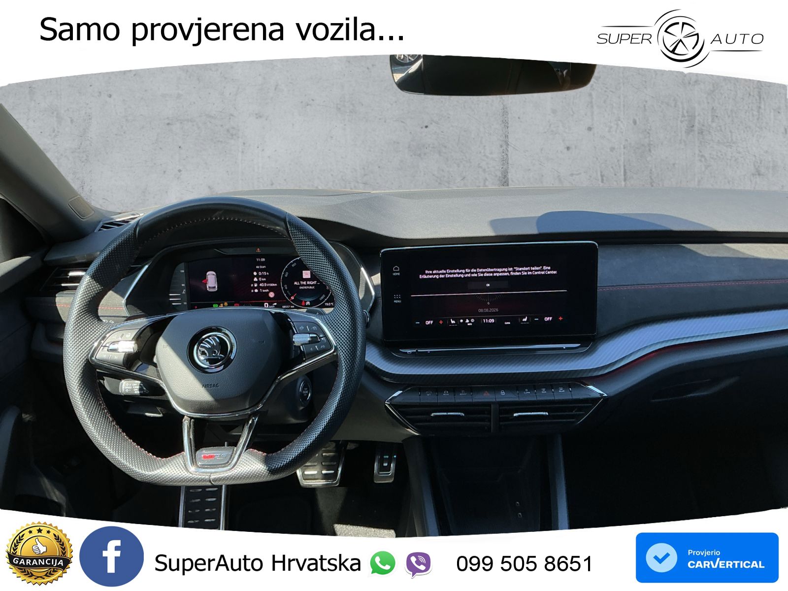 Škoda Octavia Combi RS 2.0 TDI (200 KS) 4x4 DSG LED+GR SJED+ACC