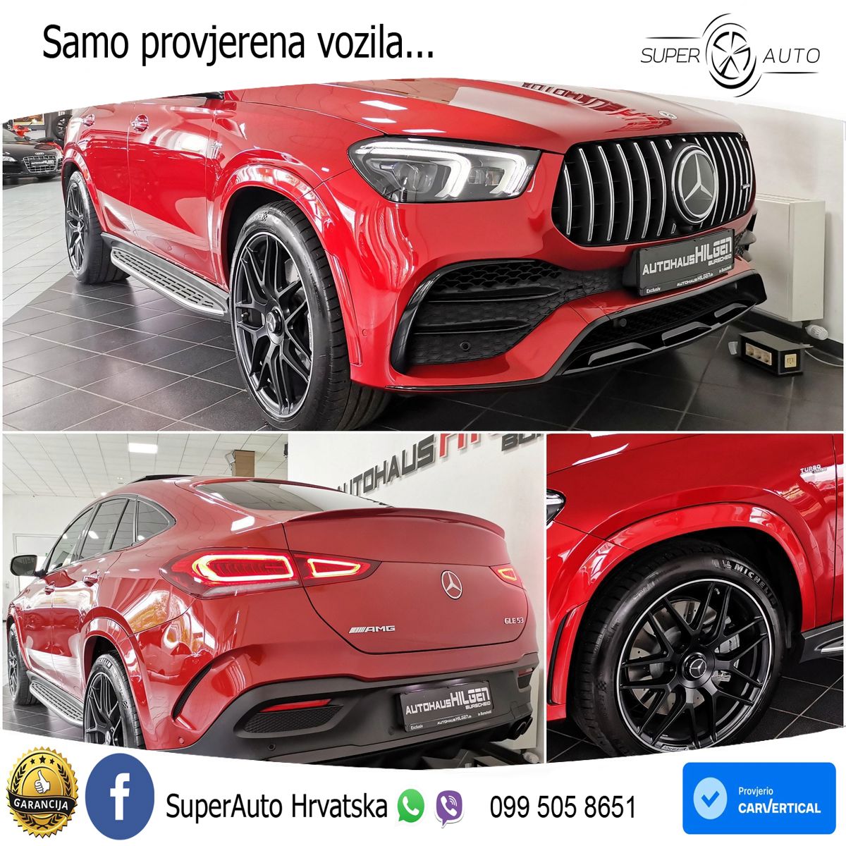 Mercedes AMG GLE Coupe 53 (435 KS) EQ Boost 4MATIC+ AMG SPEEDSHIFT TCT 9G ACC+HEAD+4xGR SJED+360+PANO