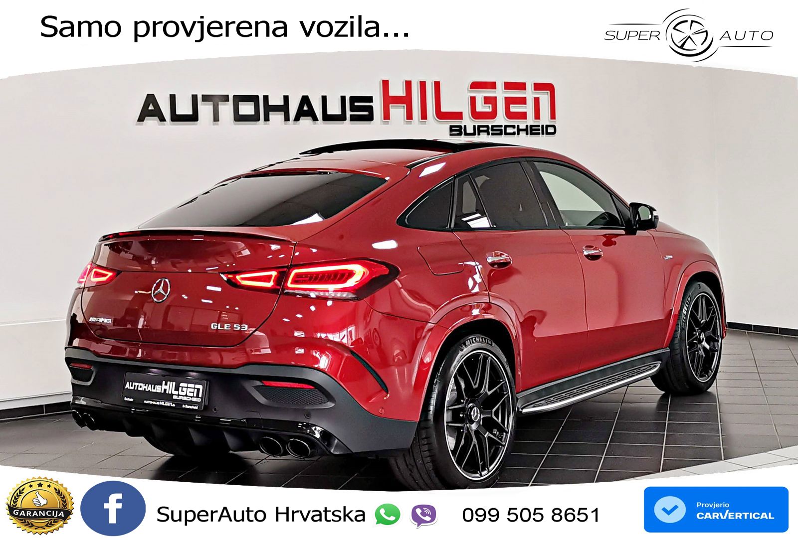Mercedes AMG GLE Coupe 53 (435 KS) EQ Boost 4MATIC+ AMG SPEEDSHIFT TCT 9G ACC+HEAD+4xGR SJED+360+PANO