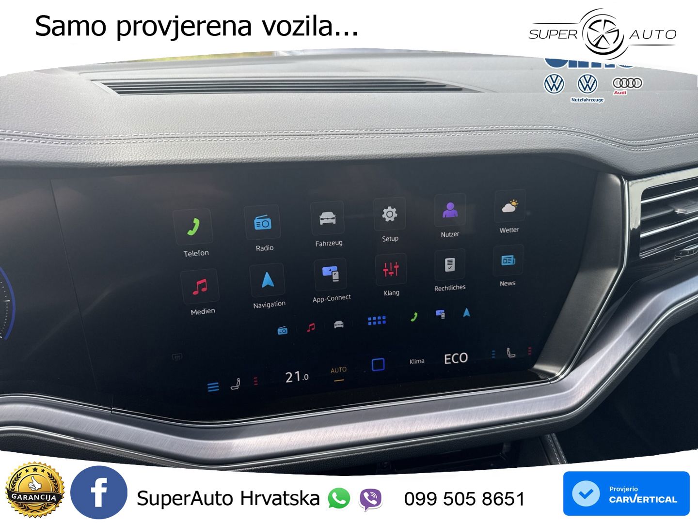 Volkswagen Touareg 3.0 V6 TDI (286 KS) 4MOTION Tiptronic ZRAČNI+ACC+GR SJED+KAM+PANO