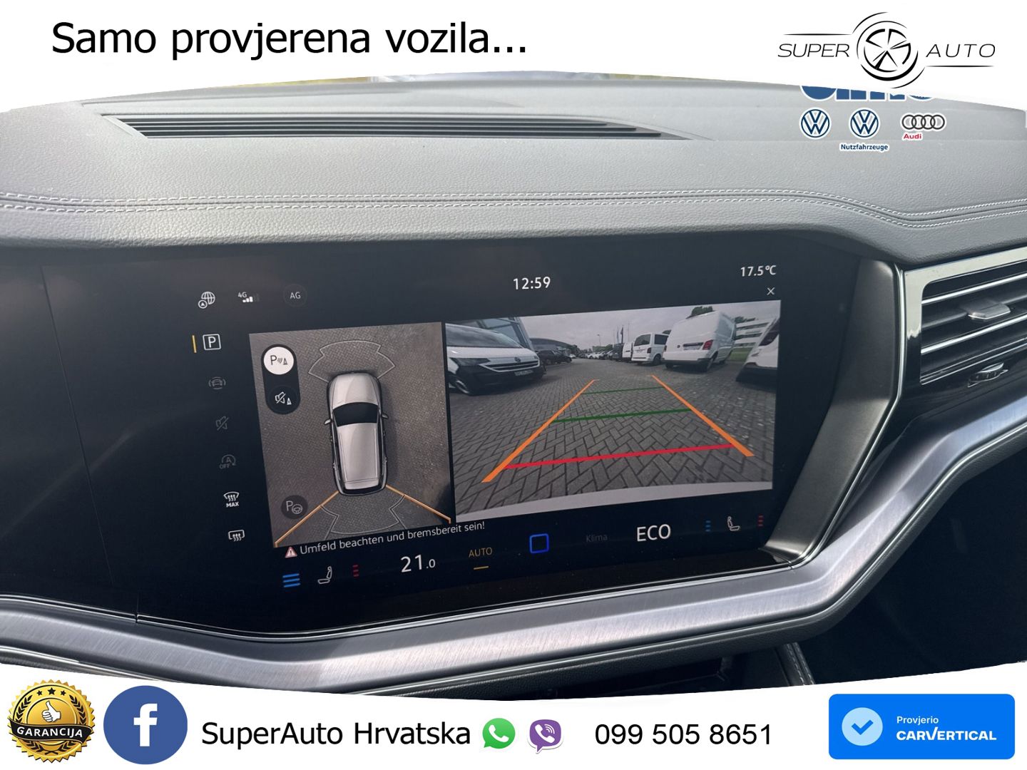 Volkswagen Touareg 3.0 V6 TDI (286 KS) 4MOTION Tiptronic ZRAČNI+ACC+GR SJED+KAM+PANO