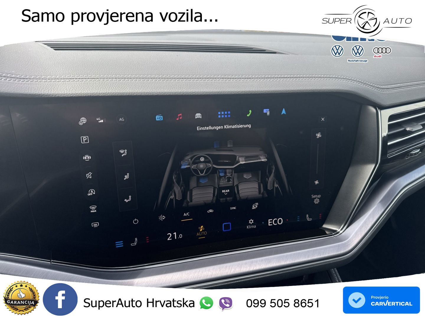 Volkswagen Touareg 3.0 V6 TDI (286 KS) 4MOTION Tiptronic ZRAČNI+ACC+GR SJED+KAM+PANO